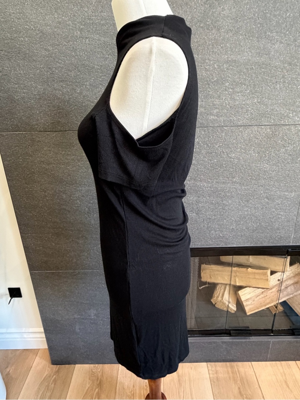 LNA Black Zuki Rib Dress Size Medium - Picture 4 of 9